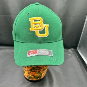 Nike Baylor Bears Cap Hat Green Gold Adjustable NCAA‎ Wool